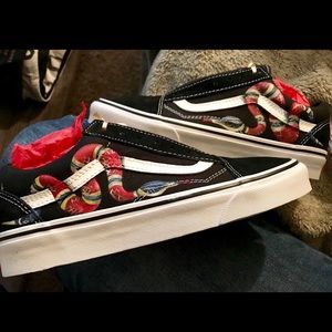 Gucci Snake Painted Vans